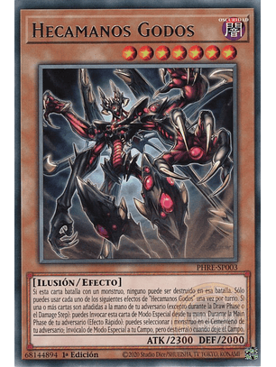 Hecahands Godos - PHRE-EN003 - Rare 