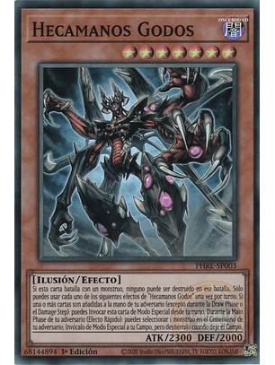 Hecahands Godos - PHRE-EN003 - Super Rare 