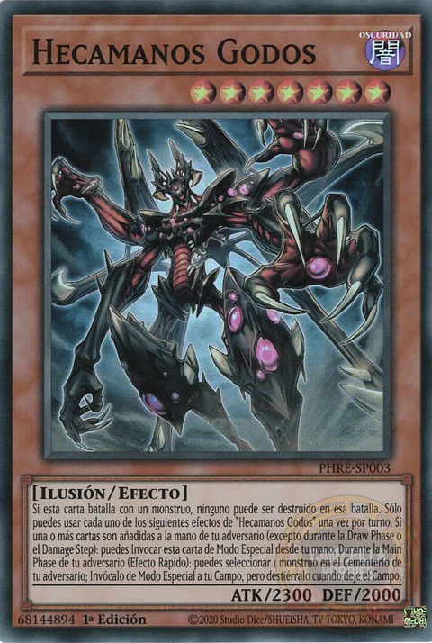 Hecahands Godos - PHRE-EN003 - Super Rare 