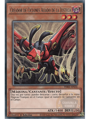 Ally of Justice Cyclone Creator - PHRE-EN056 - Rare 