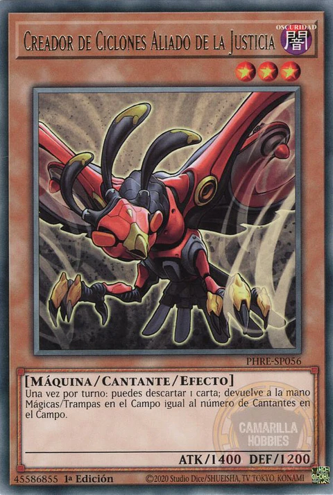 Ally of Justice Cyclone Creator - PHRE-EN056 - Rare 