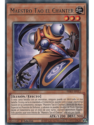 Master Tao the Chanter - PHRE-EN012 - Rare 