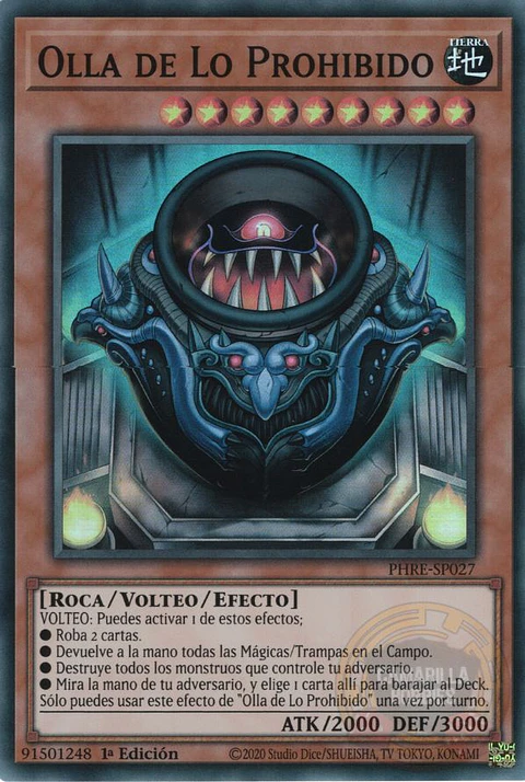 Pot of The Forbidden - PHRE-EN027 - Super Rare 