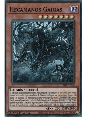Hecahands Gaigas - PHRE-EN004 - Super Rare 