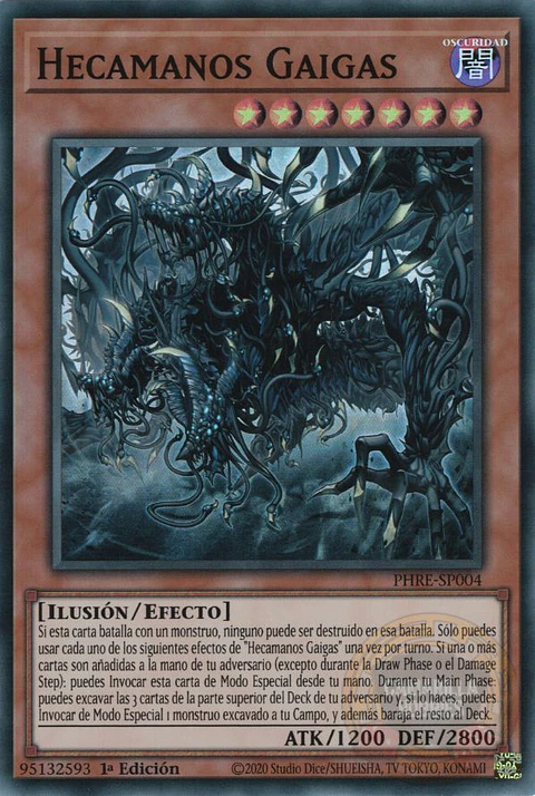 Hecahands Gaigas - PHRE-EN004 - Super Rare 