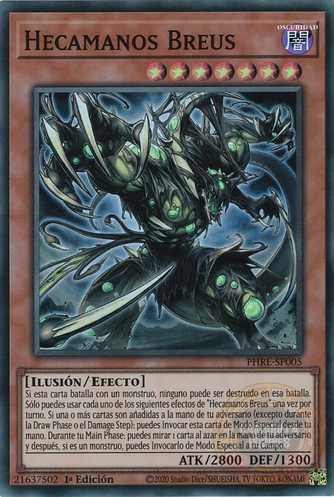 Hecahands Breus - PHRE-EN005 - Super Rare 