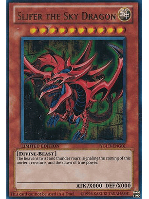 Slifer the Sky Dragon - YGLD-ENG01 - Ultra Rare Limited Edition 