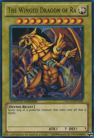 The Winged Dragon of Ra - YGLD-ENG03 - Ultra Rare Limited Edition 1