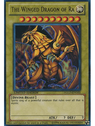 The Winged Dragon of Ra - YGLD-ENG03 - Ultra Rare Limited Edition