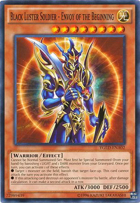 Black Luster Soldier - Envoy of the Beginning - YGLD-ENA02 - Common (maltratada-dañada)