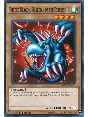 Winged Dragon, Guardian of the Fortress #1 - YGLD-ENA10 - Common 