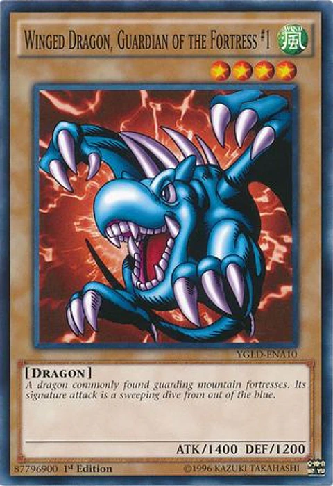 Winged Dragon, Guardian of the Fortress #1 - YGLD-ENA10 - Common 