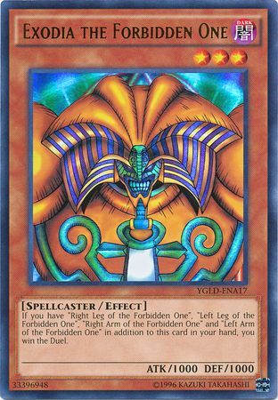 Exodia the Forbidden One - YGLD-ENA17 - Ultra Rare  1