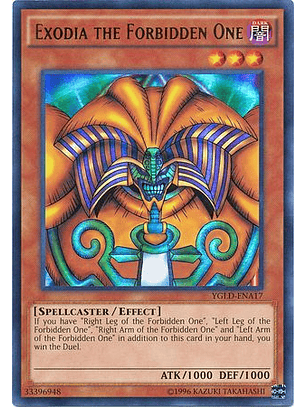Exodia the Forbidden One - YGLD-ENA17 - Ultra Rare 