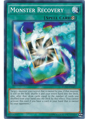 Monster Recovery - YGLD-ENA27 - Common