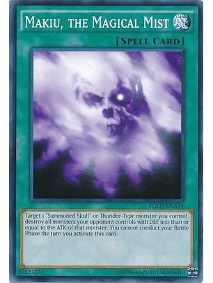 Makiu, the Magical Mist - YGLD-ENA34 - Common