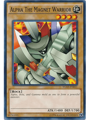 Alpha The Magnet Warrior - YGLD-ENB11 - Common