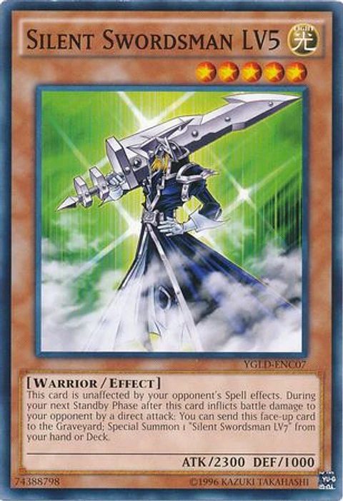 Silent Swordsman LV5 - YGLD-ENC07 - Common  