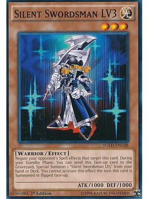 Silent Swordsman LV3 - YGLD-ENC08 - Common
