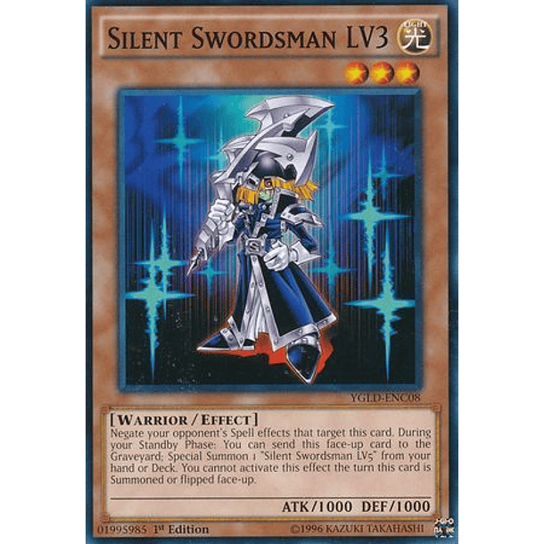 Silent Swordsman LV3 - YGLD-ENC08 - Common