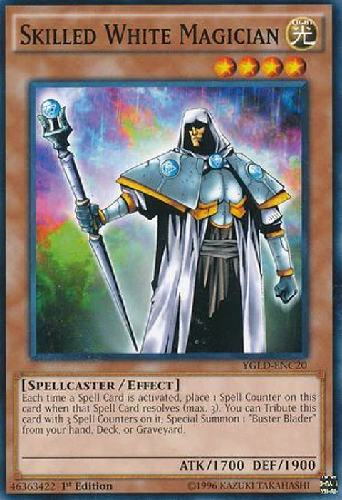 Skilled White Magician - YGLD-ENC20 - Common