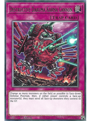 Destructive Daruma Karma Cannon - PHRE-EN030 - Rare 