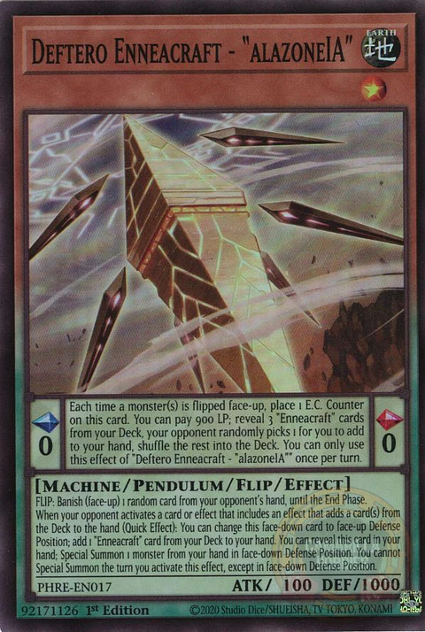Deftero Enneacraft - "alazoneIA" - PHRE-EN017 - Super Rare 