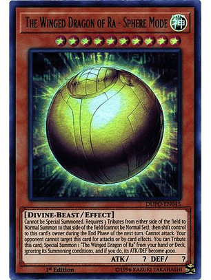 The Winged Dragon of Ra - Sphere Mode - DUPO-EN045 - Ultra Rare