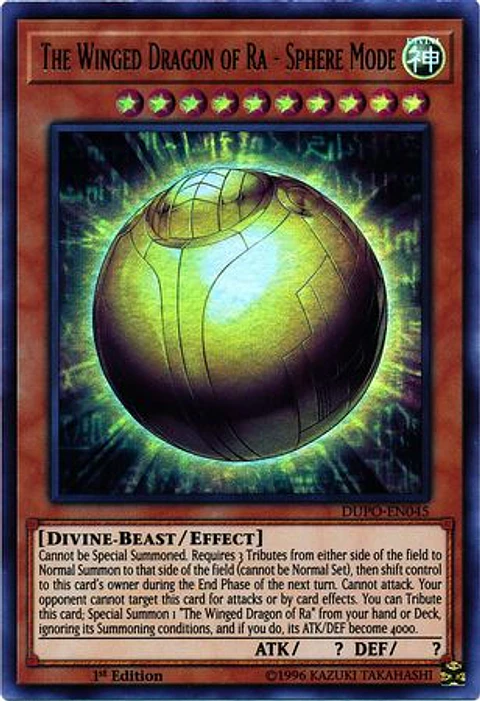 The Winged Dragon of Ra - Sphere Mode - DUPO-EN045 - Ultra Rare