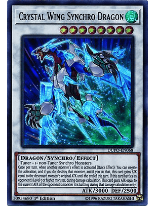 Crystal Wing Synchro Dragon - DUPO-EN068 - Ultra Rare 