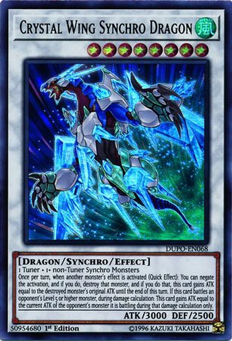 Crystal Wing Synchro Dragon - DUPO-EN068 - Ultra Rare 