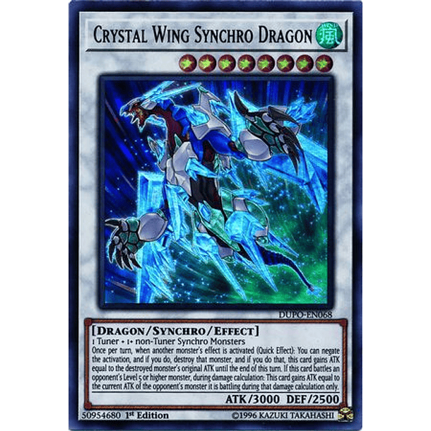 Crystal Wing Synchro Dragon - DUPO-EN068 - Ultra Rare 