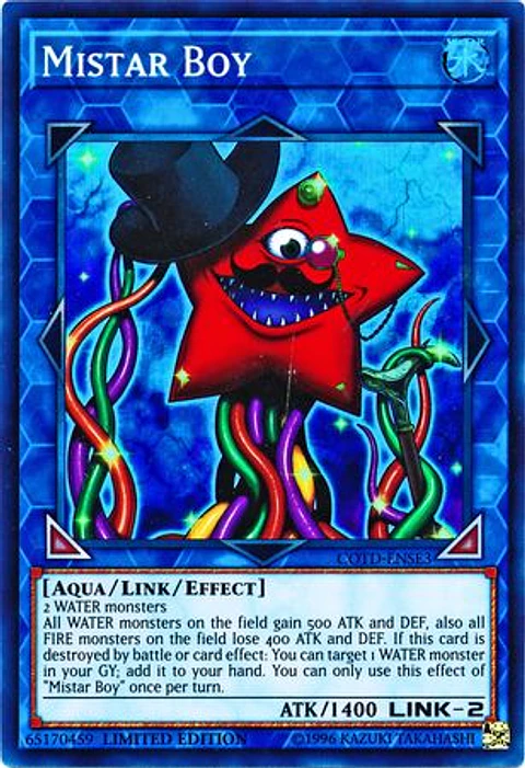 Mistar Boy - COTD-ENSE3 - Super Rare Limited Edition 