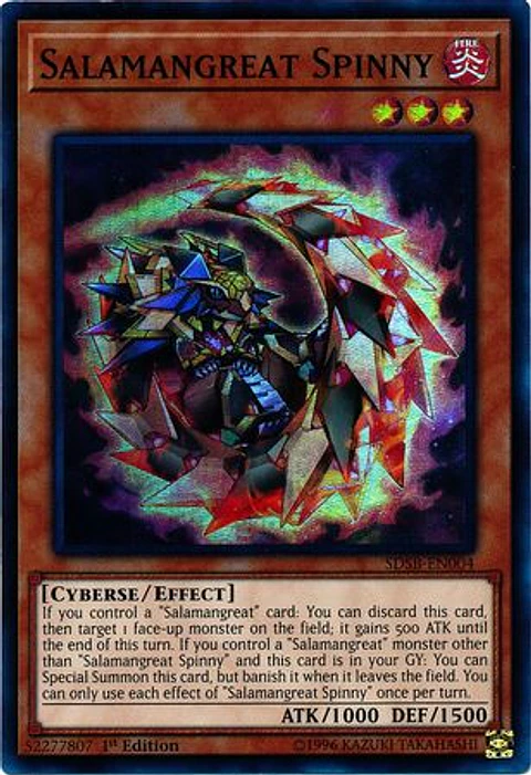Salamangreat Spinny - SDSB-EN004 - Super Rare  