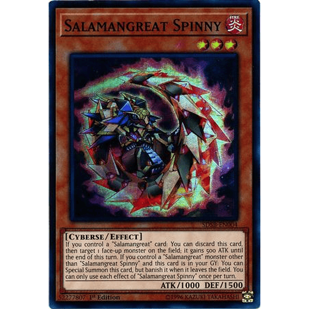 Salamangreat Spinny - SDSB-EN004 - Super Rare  