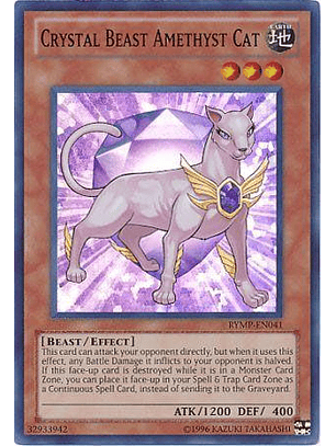 Crystal Beast Amethyst Cat - RYMP-EN041 - Super Rare 