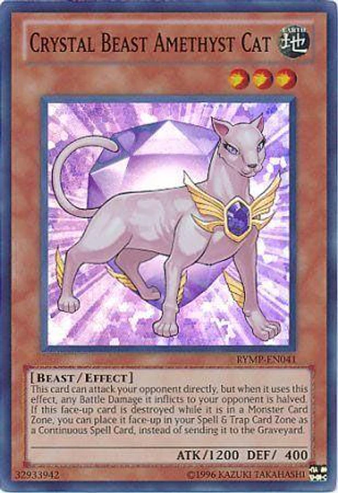 Crystal Beast Amethyst Cat - RYMP-EN041 - Super Rare 