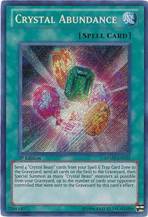 Crystal Abundance - RYMP-EN051 - Secret Rare 