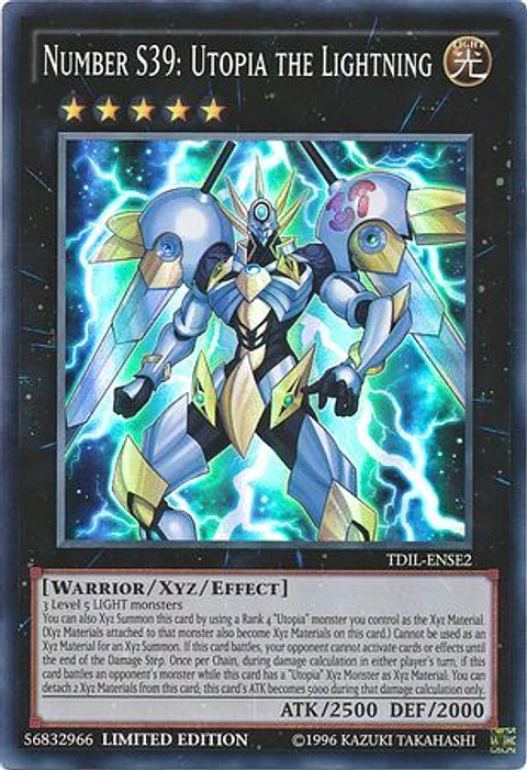 Number S39: Utopia the Lightning - TDIL-ENSE2 Super Rare Limited Edition