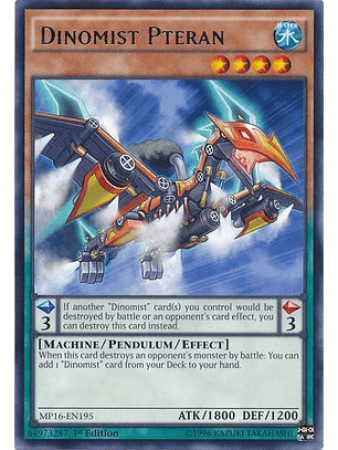 Dinomist Pteran - MP16-EN195 - Rare 