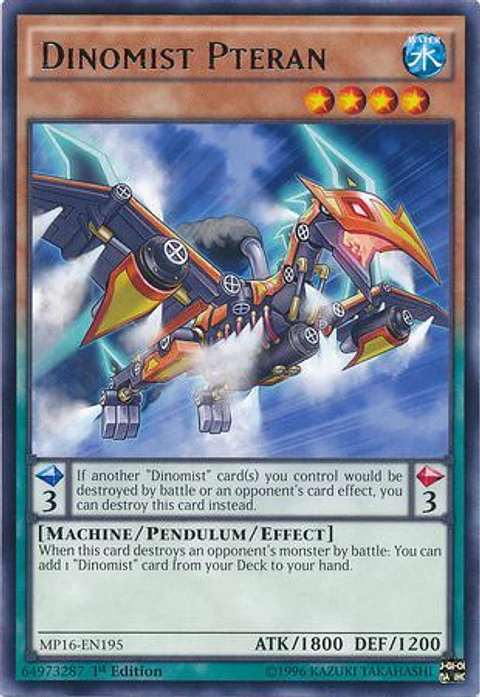 Dinomist Pteran - MP16-EN195 - Rare 
