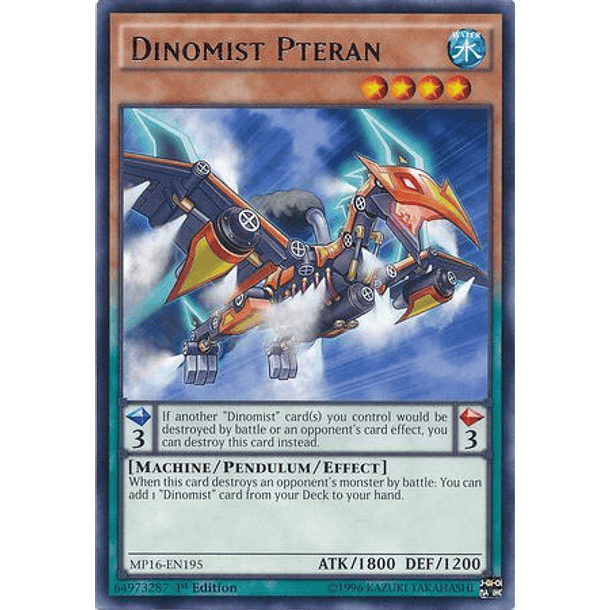 Dinomist Pteran - MP16-EN195 - Rare 