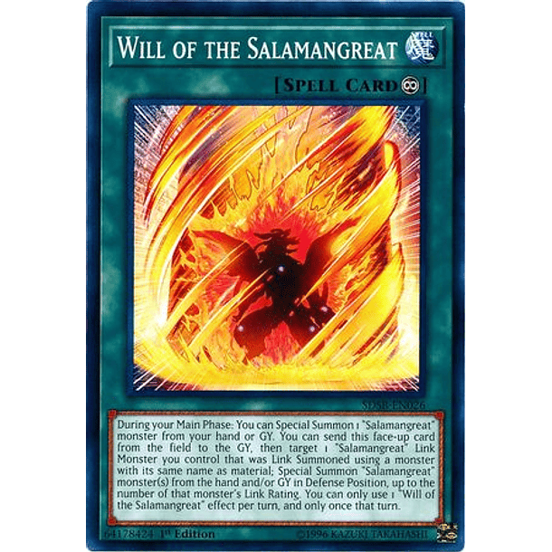 Will of the Salamangreat - SDSB-EN026 - Common