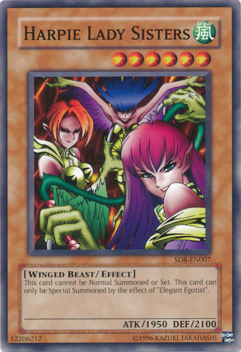 Harpie Lady Sisters - SD8-EN007 - Common