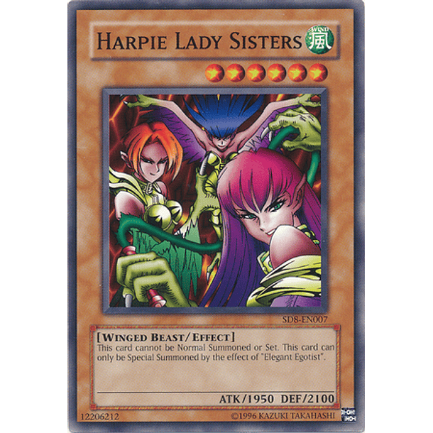 Harpie Lady Sisters - SD8-EN007 - Common