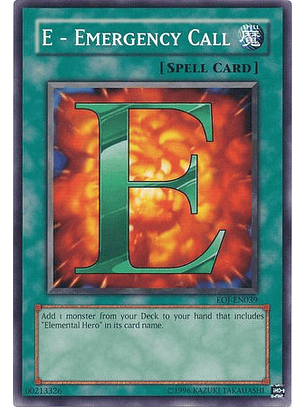E - Emergency Call - EOJ-EN039 - Common