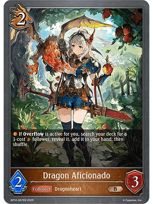 Dragon Aficionado - BP12-067EN - Bronze 
