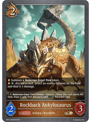 Rockback Ankylosaurus - BP12-065EN - Bronze