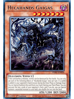 Hecahands Gaigas - PHRE-EN004 - Rare 