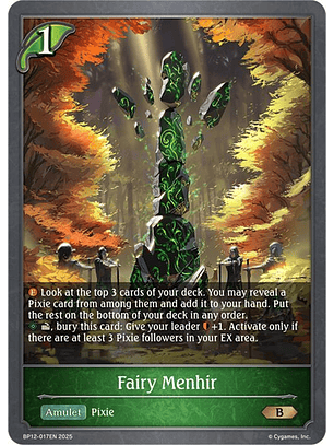 Fairy Menhir - BP12-017EN - Bronze